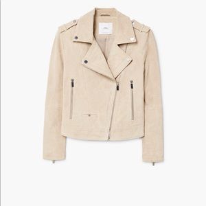 Suede Leather Biker Jacket